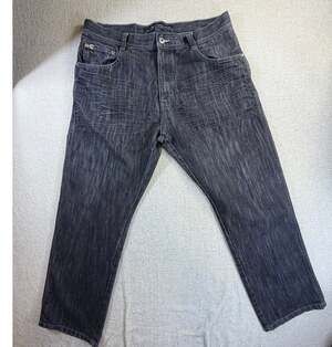 Southpole Men 36X32 Black Baggy Denim Streatwear Jeans Casual Wear Everyday